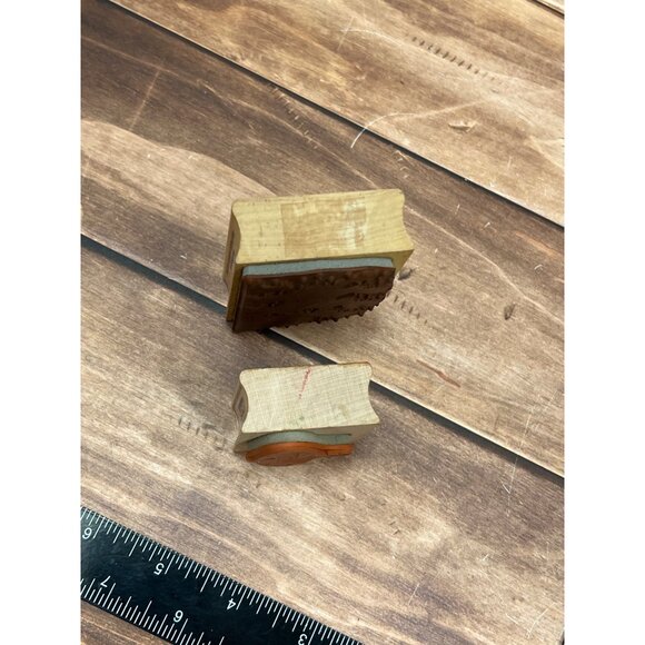 HTF SET OF 2 HERO ARTS CHRISTMAS CAROLERS & ORNAMENT WOOD MOUNTED RUBBER STAMP - Picture 5 of 6